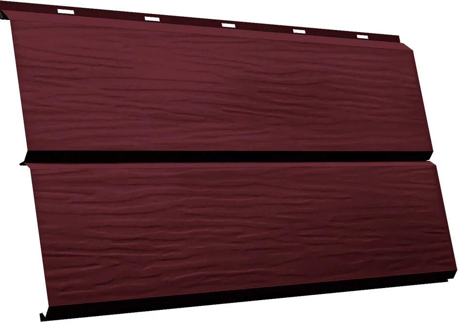 ЭкоБрус 3D Grand Line 0,45 Drap ТХ с пленкой RAL 3005 красное вино