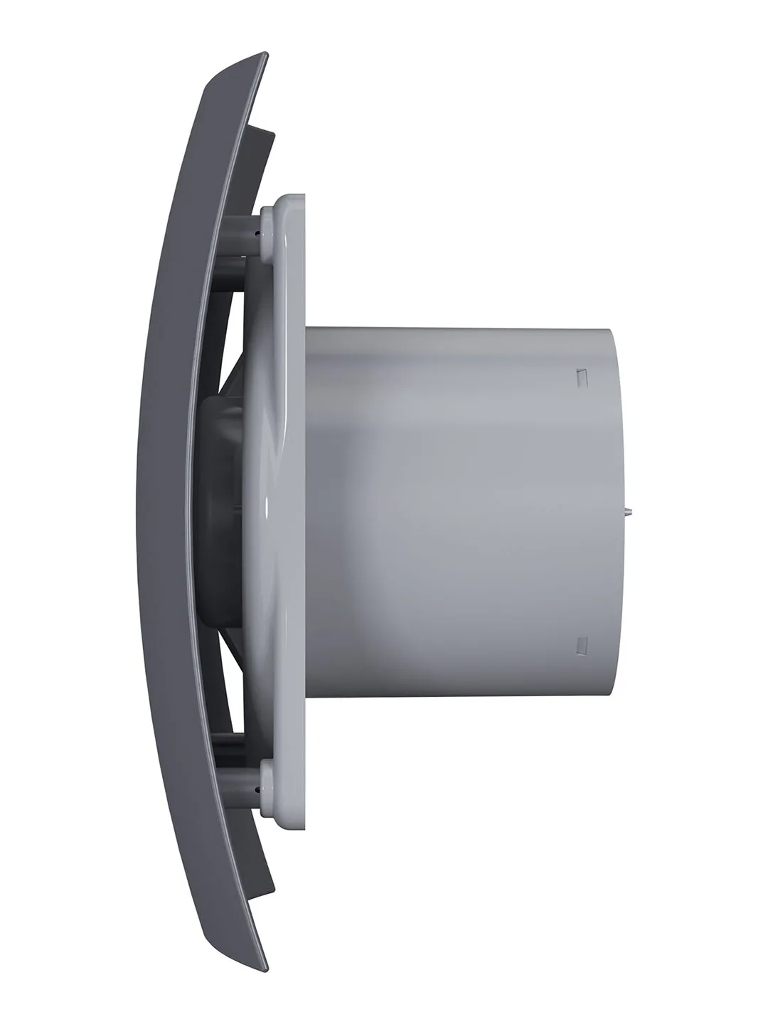 Вентилятор накладной BREEZE D100 обратный клапан Dark gray metal DICITI