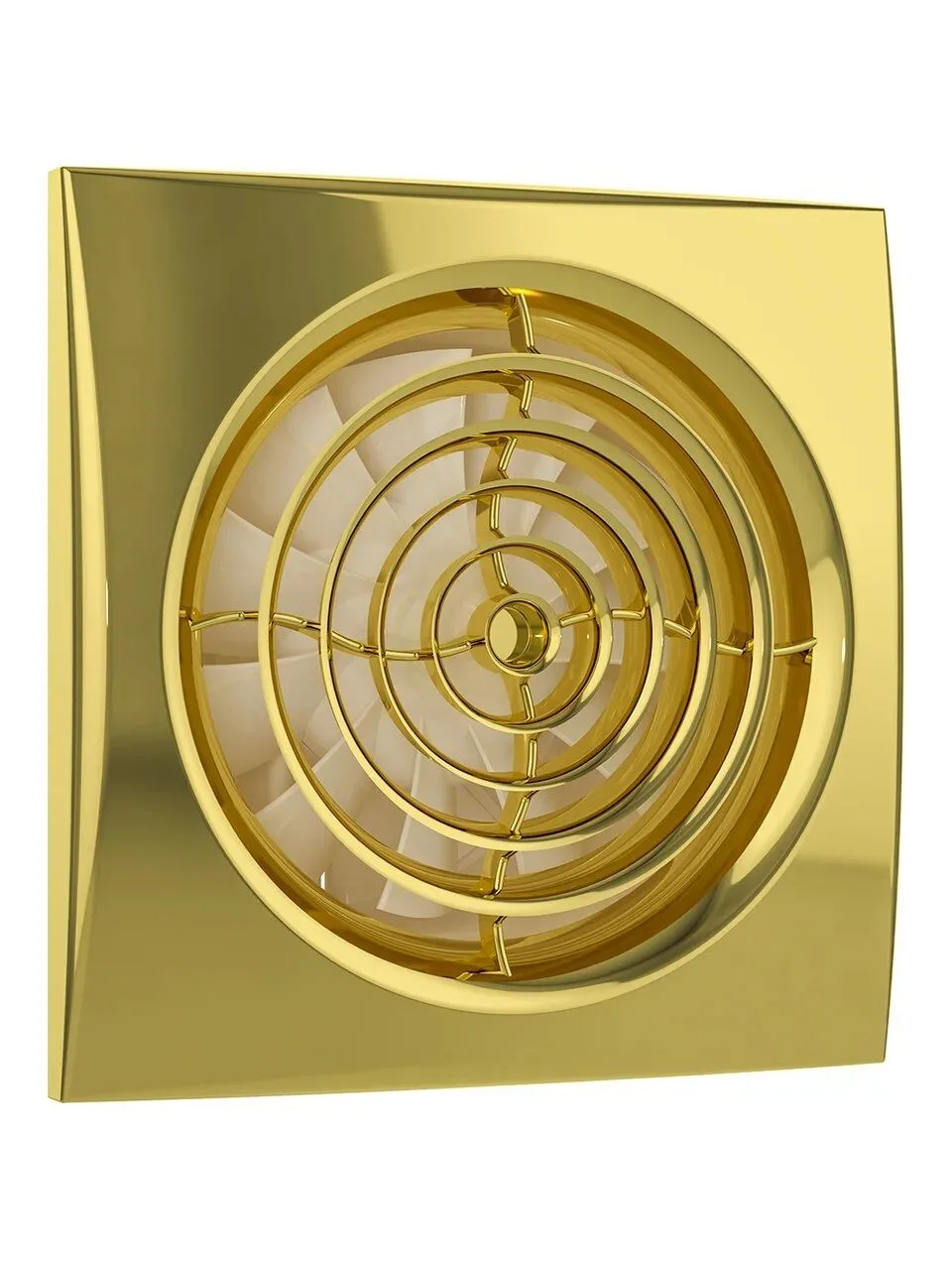 Вентилятор накладной AURA D125 обратный клапан Gold DICITI