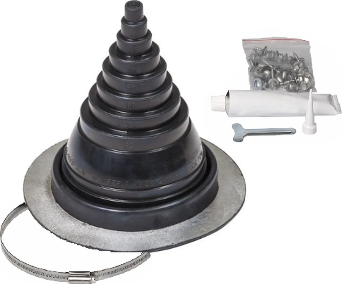 Уплотнитель резиновый Vilpe Roofseal 1 комплект (12-90) для металлических кровель