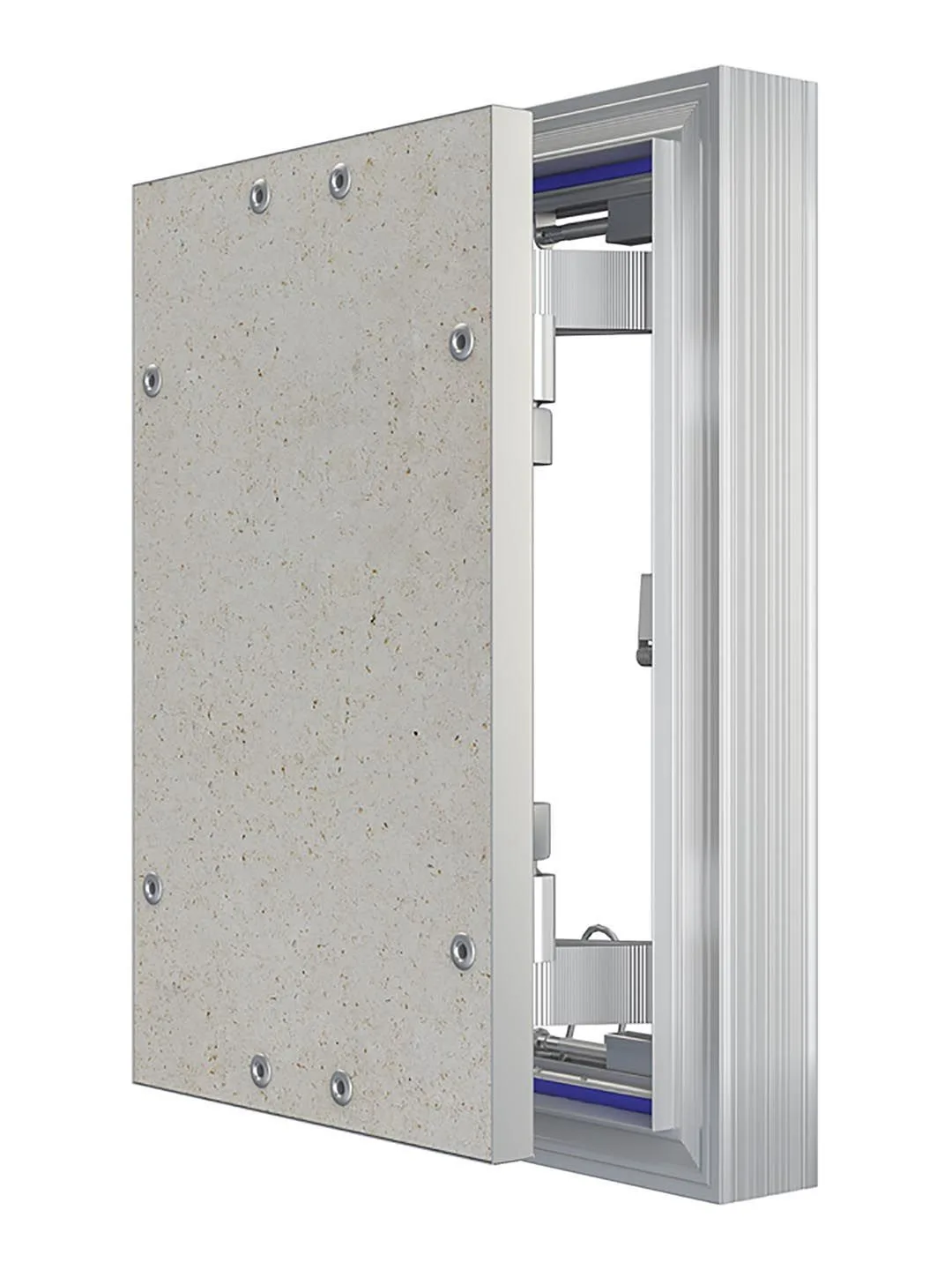 Люк ревизионный D Ceramo Optimum 200х300 скрытый монтаж петля алюминий EVECS