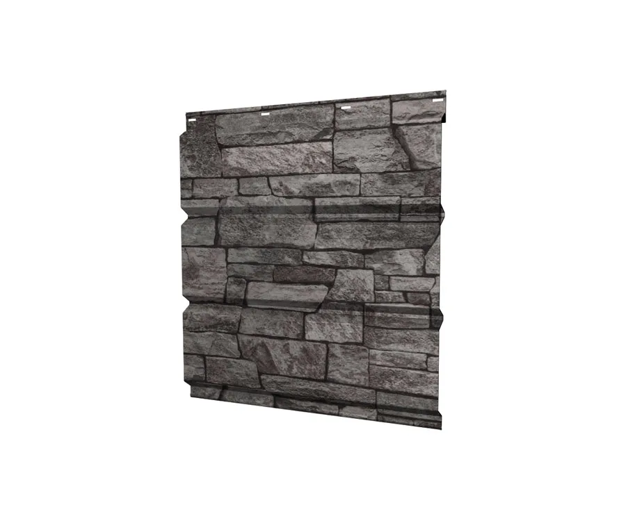 Софит металлический без перфорации 0,45 Print Elite с пленкой Fine Stone TwinColor