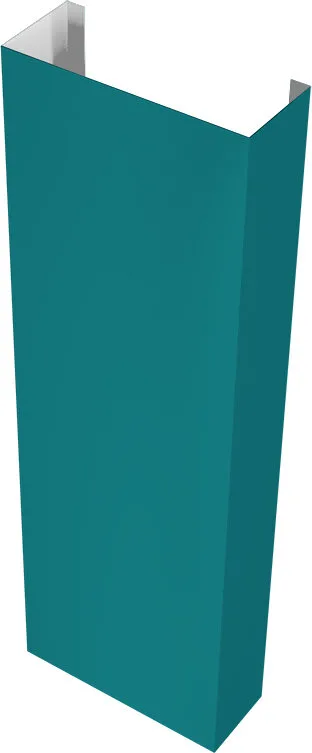 Полустолб для С21 0,45 ПЭ RAL 5021 водная синь (1,5м)