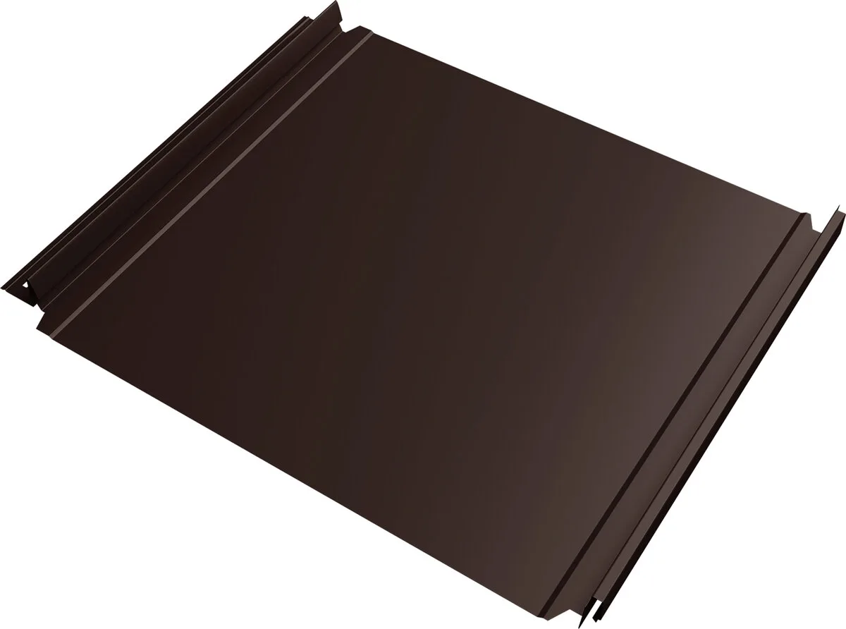 Кликфальц Double Pro Grand Line 0,45 Drap двухсторонний с пленкой на замках RAL 8017 шоколад