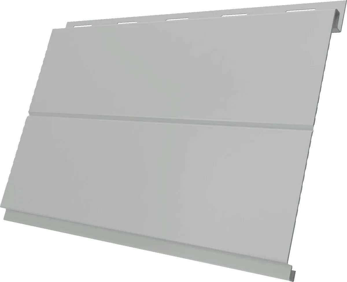Сайдинг металлический Вертикаль лайн Grand Line 0,45 Drap ТХ с пленкой RAL 7047 телегрей 4