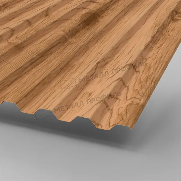 Профлист МЕТАЛЛ ПРОФИЛЬ С-21x1000-A Металл Профиль (ECOSTEEL_MA-01-Сосна-0,5), Сосна