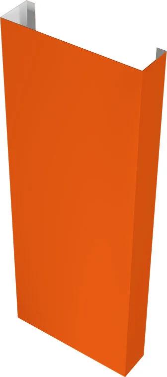Полустолб для С8,С10 0,45 ПЭ RAL 2004 оранжевый (1,8м)