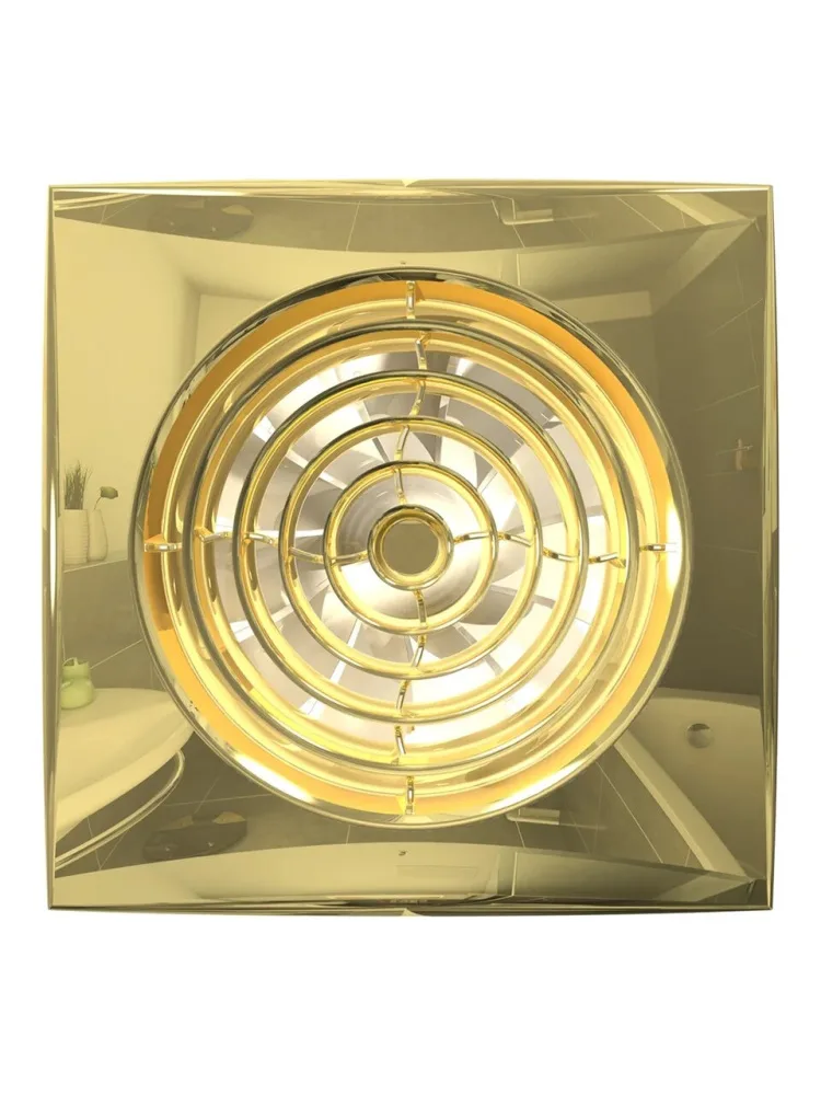 Вентилятор накладной AURA D100 обратный клапан Gold DICITI