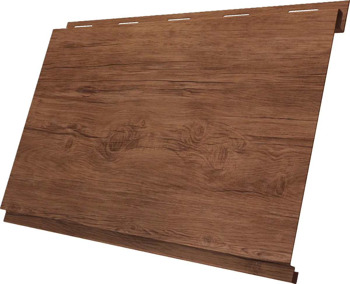 Сайдинг металлический Вертикаль классик Grand Line 0,45 Принт Премиум с пленкой Рябина насыщенная Фреш TwinColor