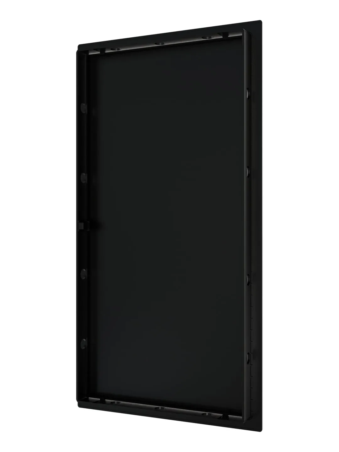 Люк ревизионный LN фланец 200х400 нажимной 223х423 пластик Black EVECS