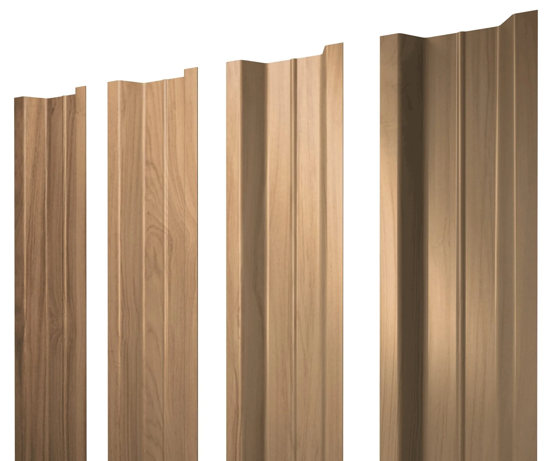 Штакетник П-образный В с прямым резом 0,45 Print Elite Honey Wood TwinColor