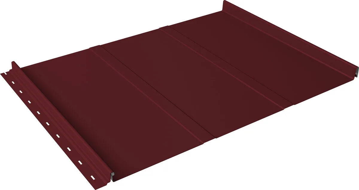 Кликфальц Лайн Grand Line 0,45 Drap СТ с пленкой на замках RAL 3005 красное вино