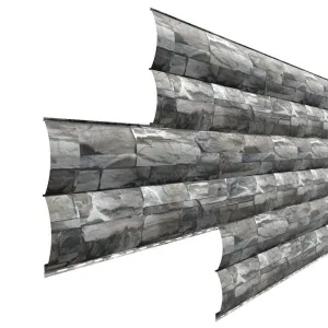 Сайдинг Woodstock-28х330, ECOSTEEL-01-Белый Камень ПР-0.5