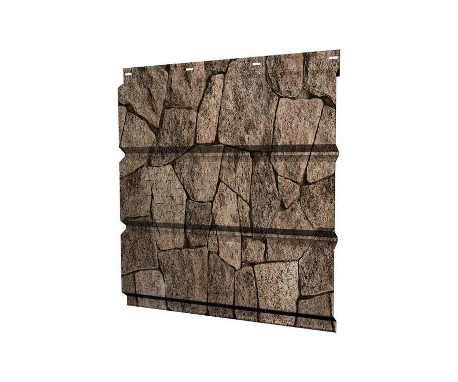 Софит металлический центральная перфорация 0,45 Print Elite с пленкой King Stone TwinColor