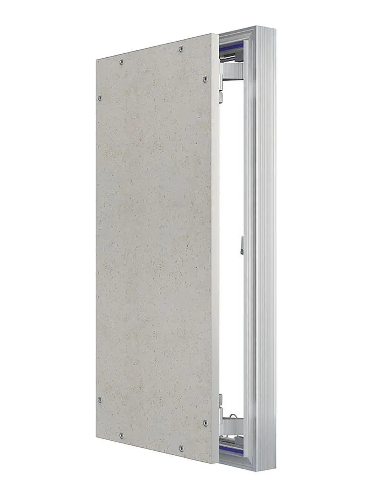Люк ревизионный D Ceramo Optimum 300х600 скрытый монтаж петля алюминий EVECS