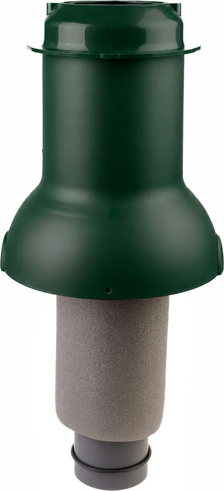 Выход канализации коньковый Krovent Пайп Кон (Pipe-Cone) 125/100 изолированный зеленый