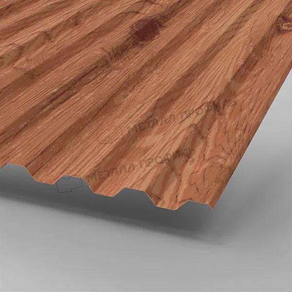 Профлист МЕТАЛЛ ПРОФИЛЬ С-21x1000-A Металл Профиль (ECOSTEEL_T-01-Кедр-0,5), Кедр