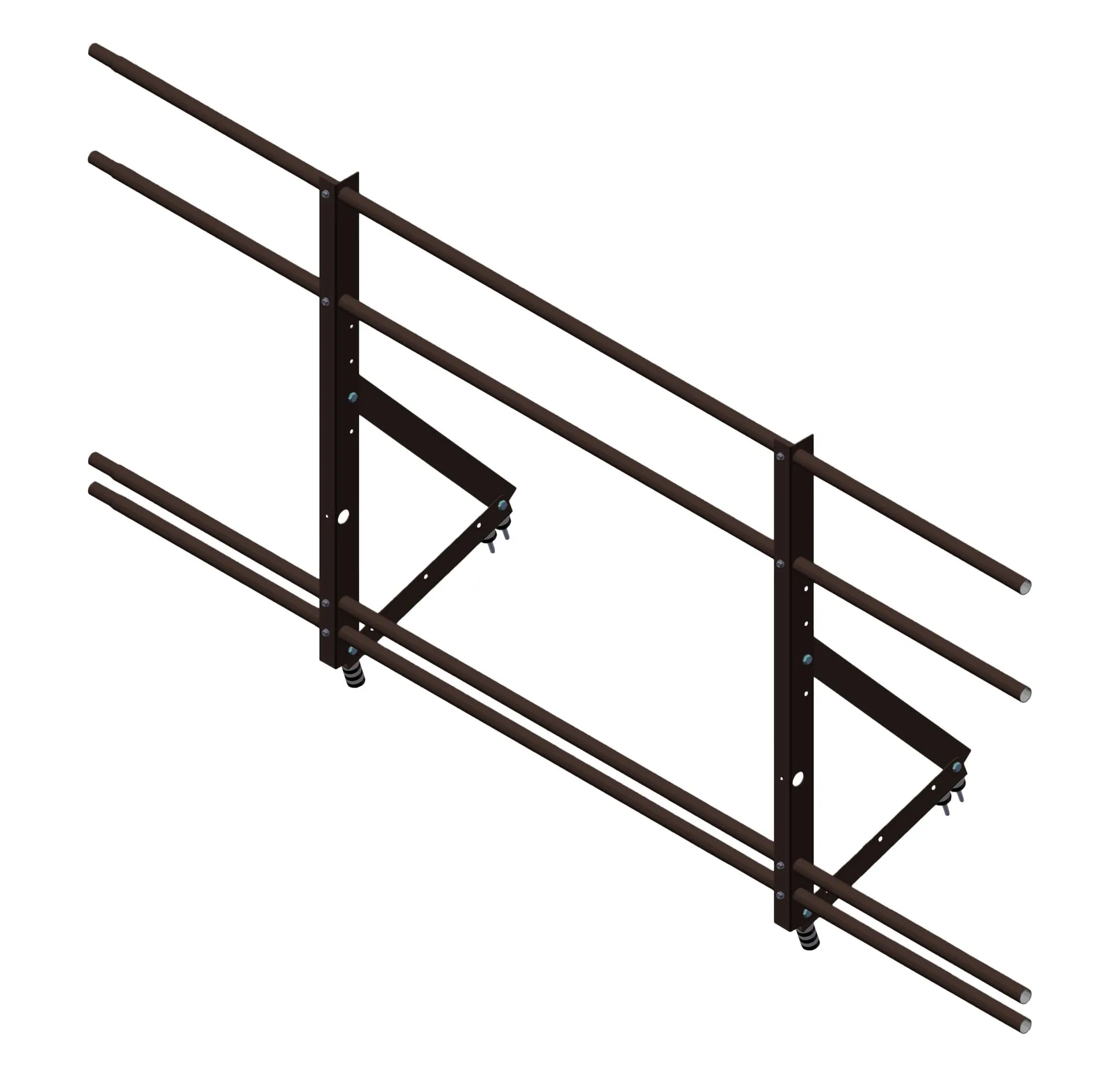 Ограждение кровельное со снегозадерж. Optima 0,9х2м RAL8017