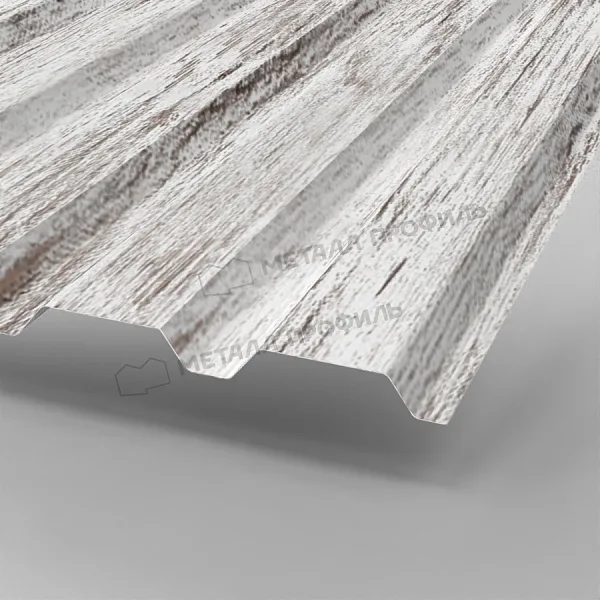 Профлист МЕТАЛЛ ПРОФИЛЬ МП-35х1035-A Металл Профиль (ECOSTEEL_MA-01-Беленый Дуб-0,5), Беленый Дуб