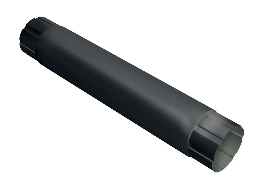 Труба круглая соединительная Optima Matt 90мм 1м RAL 7024