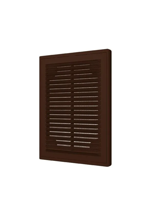 Решетка вентиляционная Р сетка разъемная 150х200 пластик Brown ERA