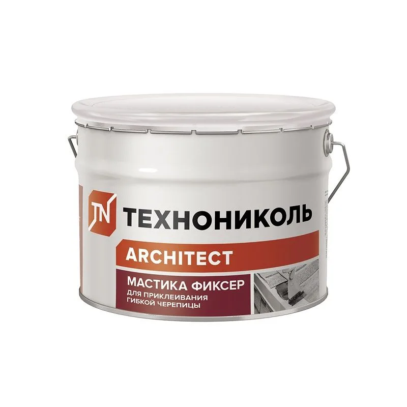 Мастика для гибкой черепицы ТЕХНОНИКОЛЬ № 23 Фиксер, 12 кг