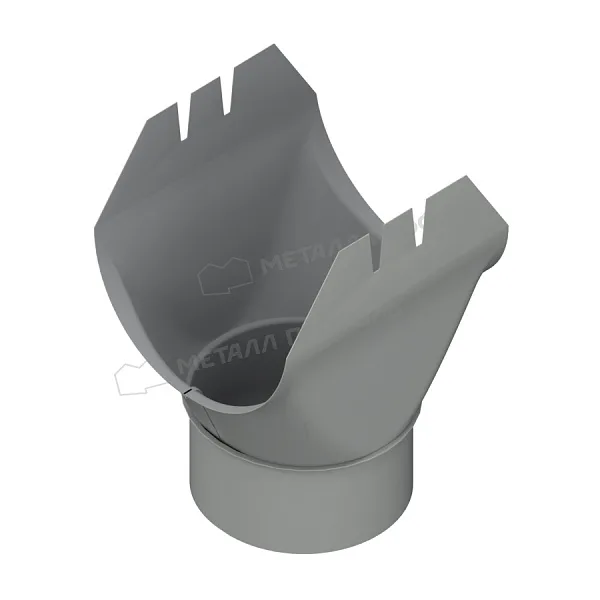 Воронка выпускная МЕТАЛЛ ПРОФИЛЬ ПРОЕКТ D185х150 Ral 9003