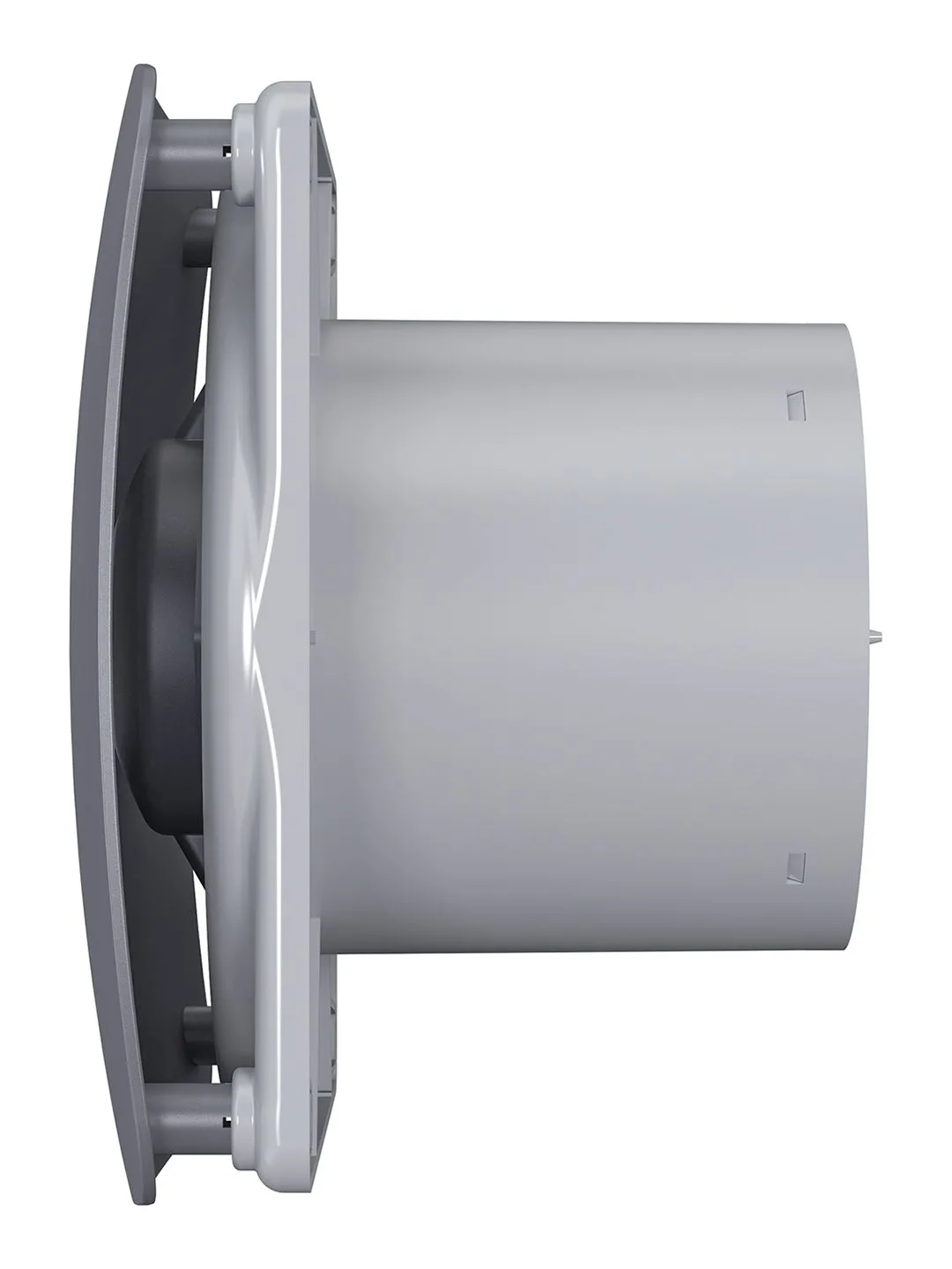 Вентилятор накладной RIO D125 обратный клапан Dark gray metal DICITI