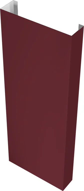 Полустолб для С8,С10 0,45 ПЭ RAL 3005 красное вино (1,5м)