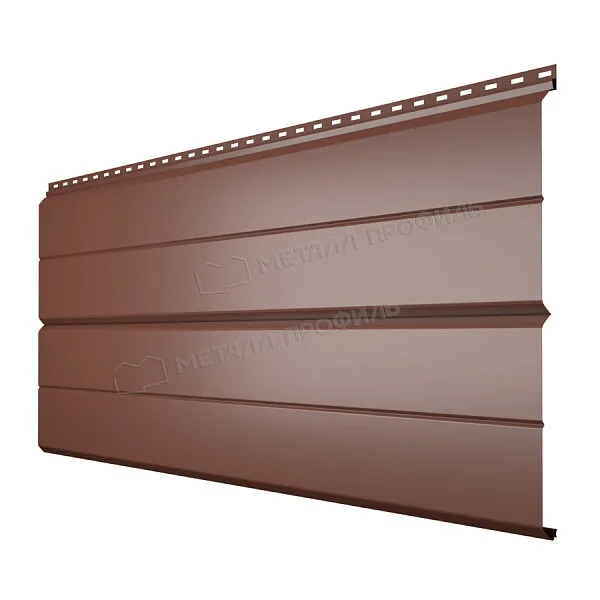 Сайдинг МЕТАЛЛ ПРОФИЛЬ Lбрус-XL-14х335 NormanMP (ПЭ-01-7016-0.5)