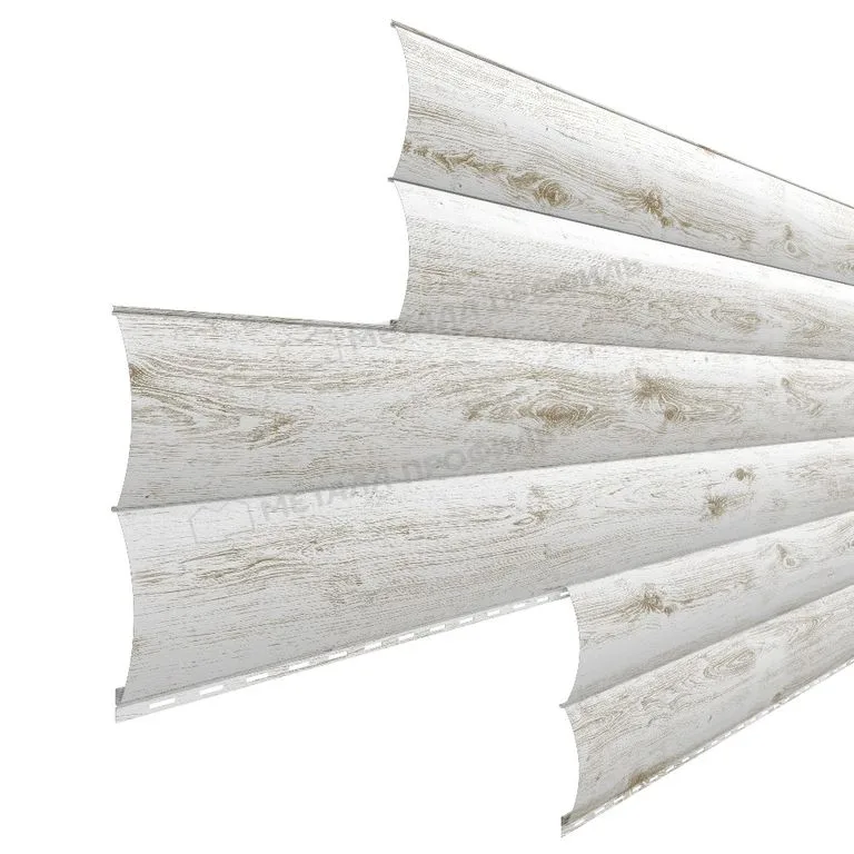 Сайдинг Woodstock-Н-28х330, ECOSTEEL_MA-01-Беленый Дуб-0.5