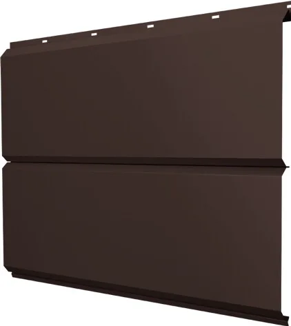 ЭкоБрус новый Grand Line 0,45 Drap ТХ двухсторонний с пленкой RAL 8017 шоколад