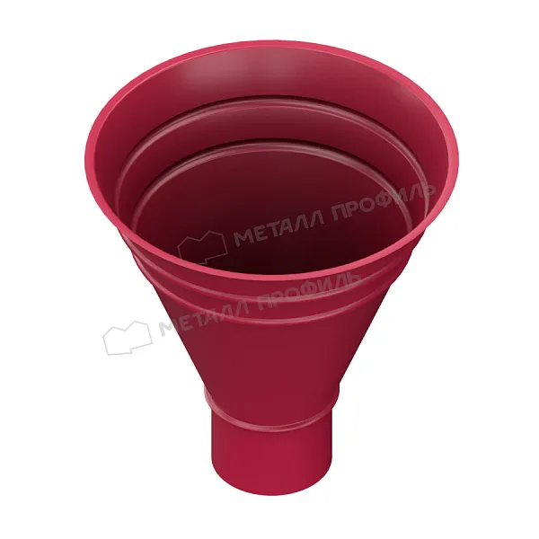 Воронка водосборная МЕТАЛЛ ПРОФИЛЬ Foramina PUR D100/300 Ral 3005