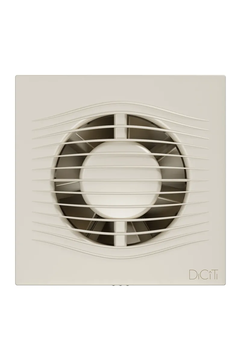 Вентилятор накладной SLIM D100 обратный клапан Ivory DICITI