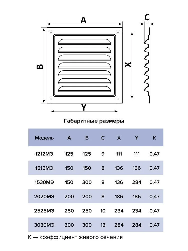 Решетка вентиляционная МЭ сетка 150х150 окрашенная сталь Brown ERA