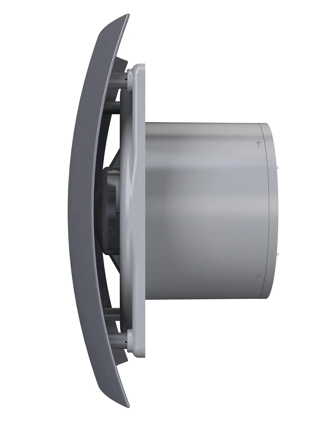 Вентилятор накладной BREEZE D125 обратный клапан Dark gray metal DICITI