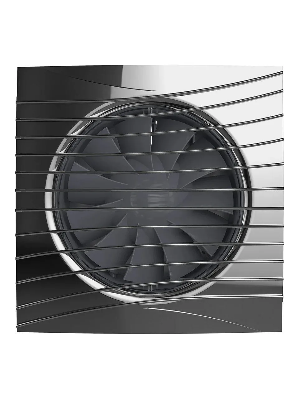 Вентилятор накладной SILENT D125 обратный клапан Chrome DICITI