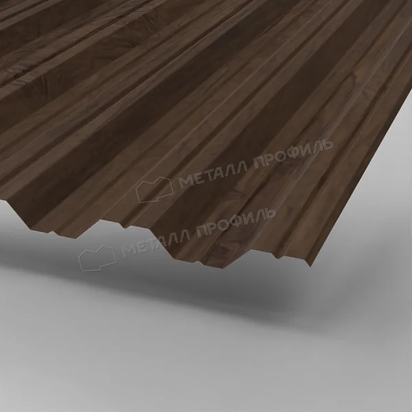 Профлист МЕТАЛЛ ПРОФИЛЬ НС-35x1000-A Металл Профиль (ECOSTEEL-01-МореныйДуб-0,5), Мореный Дуб