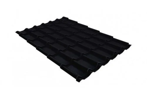 Металлочерепица классик 0,5 Satin RAL 9005 черный