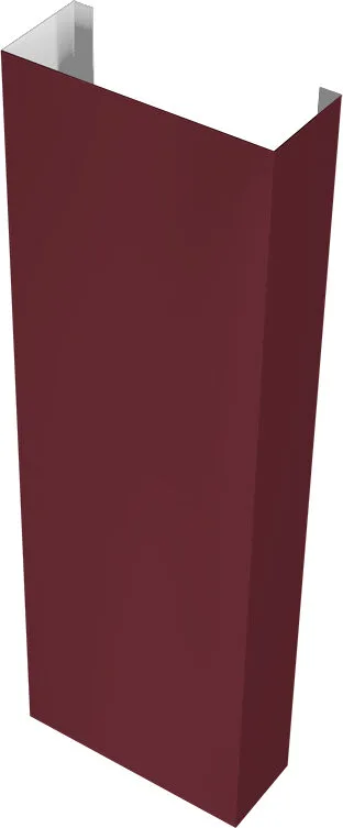 Полустолб для С21 0,45 ПЭ RAL 3005 красное вино (2,0м)