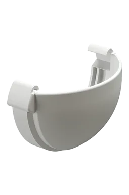 Заглушка жёлоба Люкс (Lux) Пломбир, (RAL 9003) Döcke
