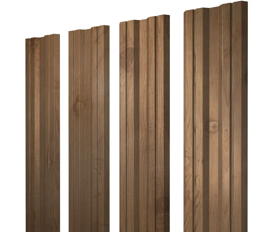 Штакетник Twin с прямым резом 0,45 Print Premium Pine Wood Fresh