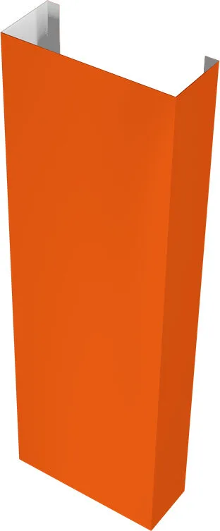 Полустолб для С21 0,45 ПЭ RAL 2004 оранжевый (2,5м)