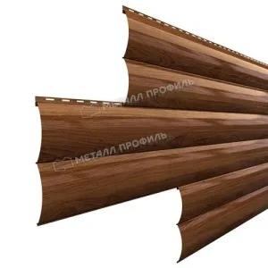 Сайдинг Woodstock-Н-28х330, ECOSTEEL-01-Мореный Дуб-0.5
