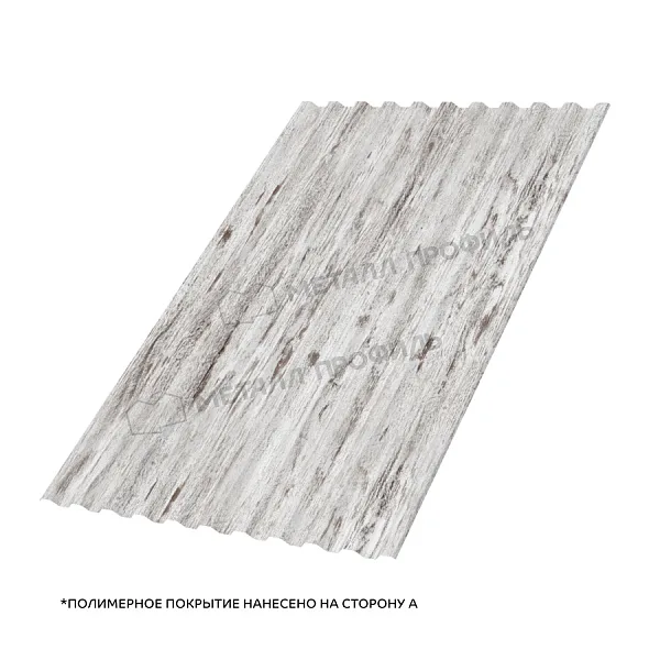 Профлист МЕТАЛЛ ПРОФИЛЬ С-21x1000-A Металл Профиль (ECOSTEEL_MA-01-Беленый Дуб-0,5), Беленый Дуб