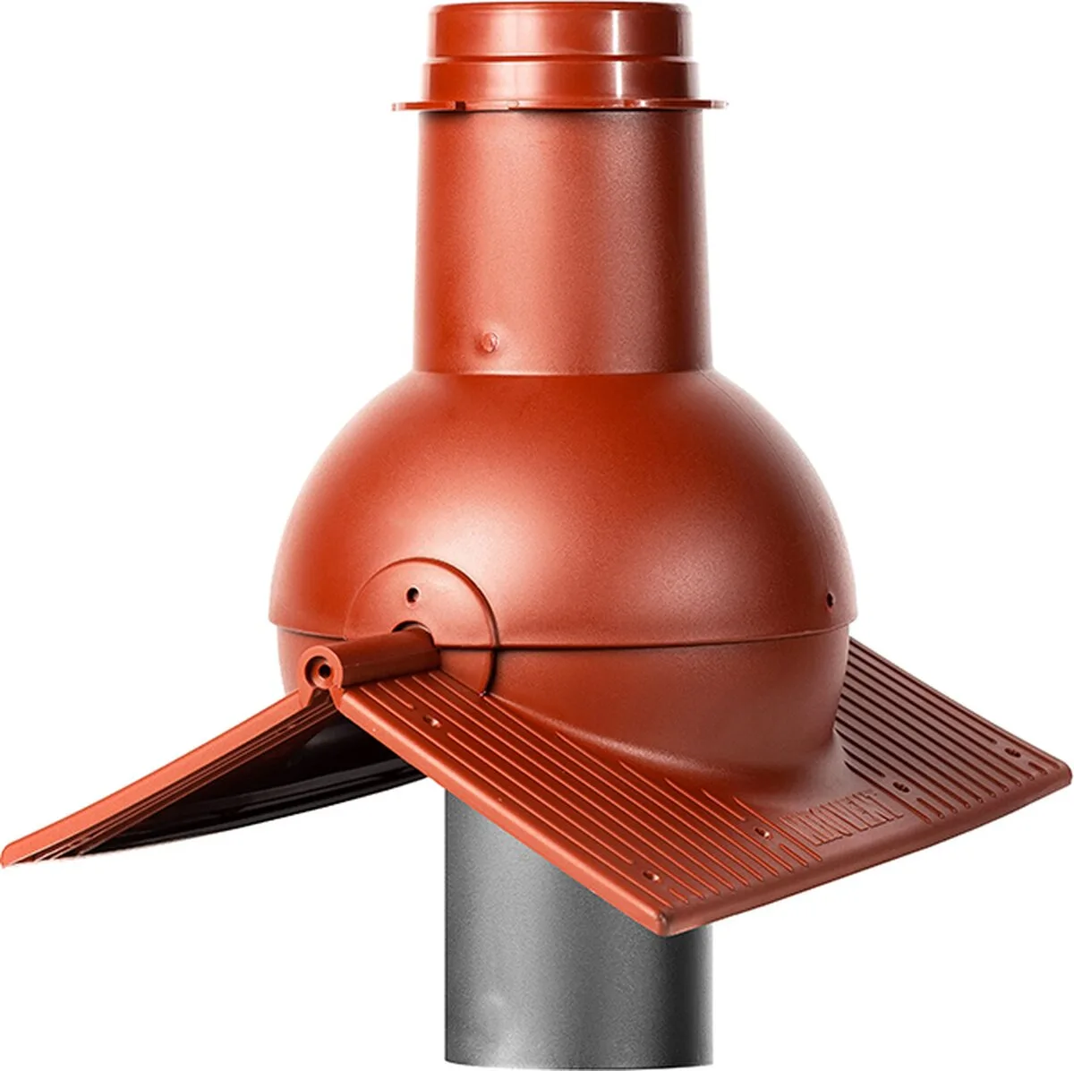 Выход канализации коньковый Krovent Пайп Кон (Pipe-Cone) красно-коричневый