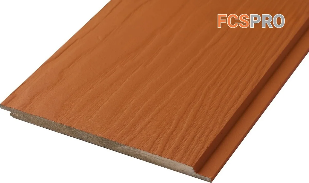 Фиброцементный сайдинг 190х10мм FCSPRO Вуд Клик F32 бурая земля (3м)
