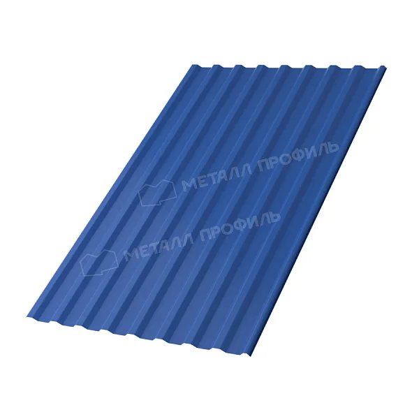 Профлист МЕТАЛЛ ПРОФИЛЬ МП-20x1100-R Металл Профиль (ПЭ-01-5005-0,65), RAL5005 Синий насыщенный