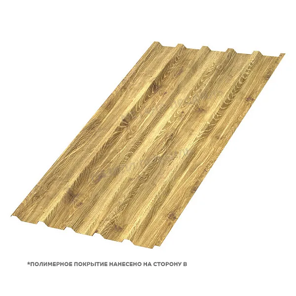 Профлист МЕТАЛЛ ПРОФИЛЬ МП-35x1035-B Металл Профиль (ECOSTEEL_T-01-ЗолотойДуб-0,5), ЗолотойДуб