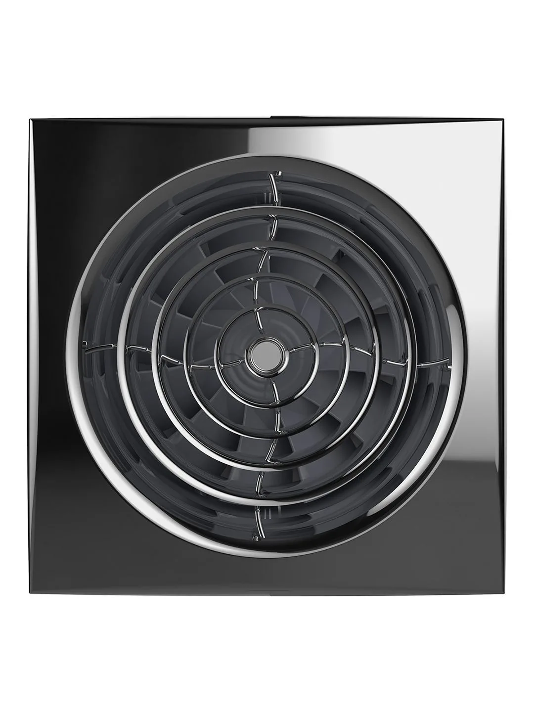 Вентилятор накладной AURA D125 обратный клапан Chrome DICITI